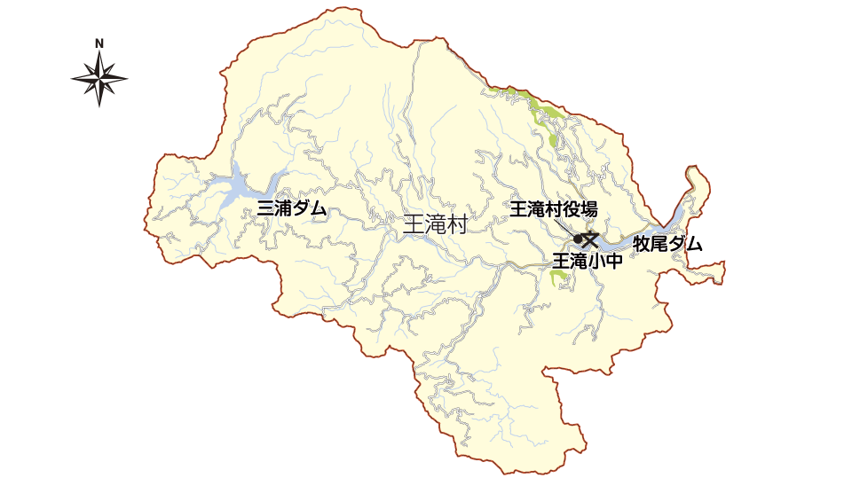 王滝村地図
